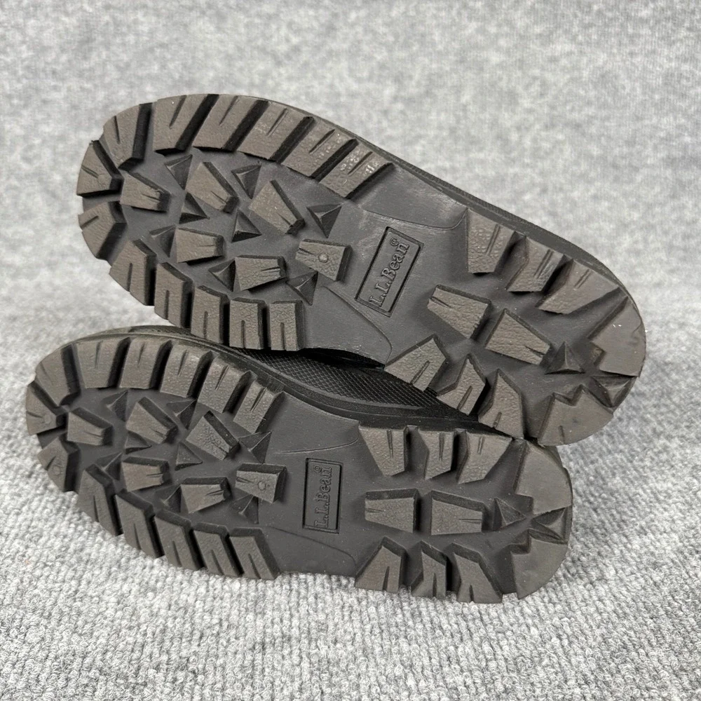 L.L.‎ Bean Unisex Kids 1 Snow Boots Blue Black Snowflakes Insulated Winter Shoes